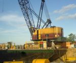 BUCYRUS 71-RB RUSTON BUCYRUS SUPER CRANE 1985 100 TON.