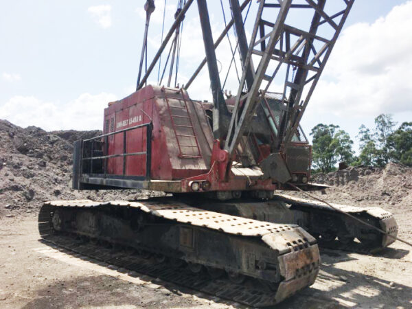 LINK-BELT LS-418A – 1981 + conjunto eletroimã e gerador + bola 10 ton.