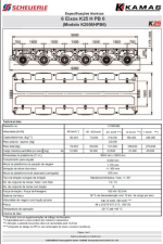 LINHA DE 6 EIXOS AUTOPROPELIDA SCHEUERLE KAMAG K25 2015 - 270 TON.