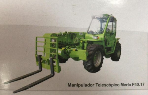 MANIPULADOR TELESCÓPICO MERLO P40.17 4ton. 16,7m 2012 - Diesel