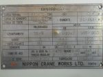 PÓRTICO NIPPON CRANE WORKS 250 TON. E 10 TON.
