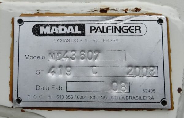 MADAL PALFINGER MD43607 2008 - F. CARGO 2422E 2007/2008