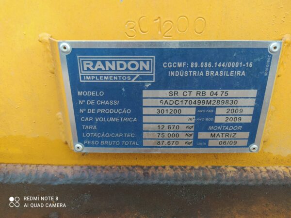 PRANCHA RANDON 4 EIXOS 2009 – REBAIXADA